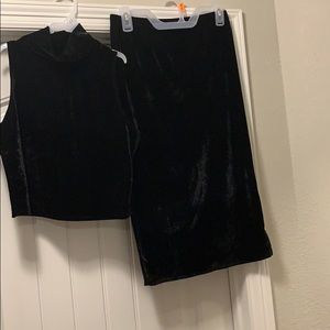 Two Piece Velour Set